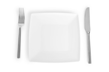 Set of utensils arranged on the table