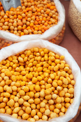 Orange soya beans