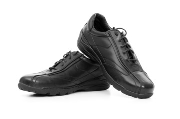Male shoes isolated on the white background