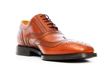 Male shoes isolated on the white background