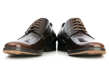 Male shoes isolated on the white background