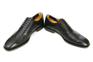 Male shoes isolated on the white background