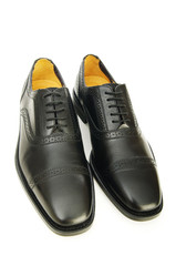 Male shoes isolated on the white background