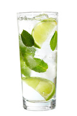 Mint, lime ice vodka