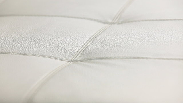 composition of white leather abstract shots, focus change