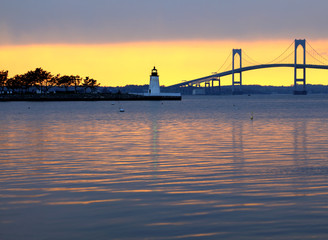 Claiborne pell bridge at sunset © Stuart Monk