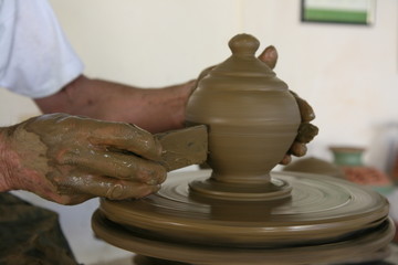 Travail de potier