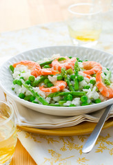 asparagus shrimp risotto