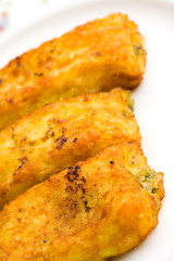 Käse - Spinat Kroketten mit Kastanien