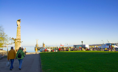 Hafen in Konstanz, Bodensee, Deutschland