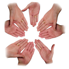 H&auml;nde Gemeinschaft