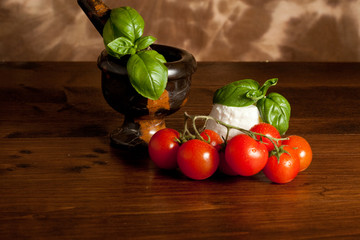 Ricotta with Tomatoes and Mortar