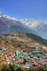 Fototapete Rund Nepal / Himalaya - Namche Bazaar © XtravaganT