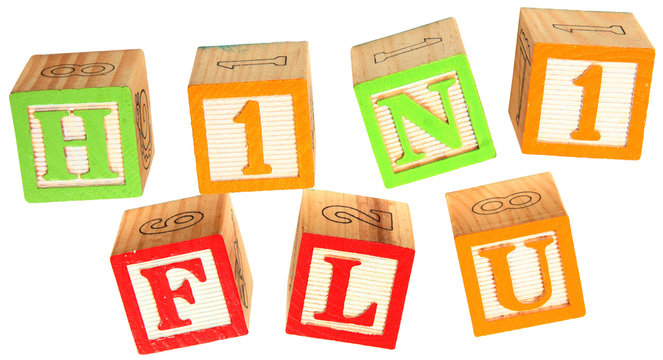 H1N1 Flu in Alphabet Blocks