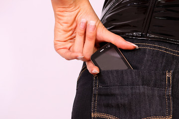 Cell phone in pocket