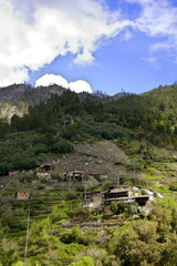 paisajes de la ribeira sacra, orense, galicia, espana