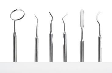 set of dental care instruments