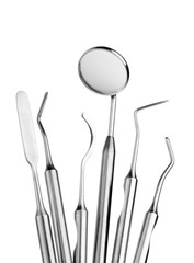 set of dental care instruments