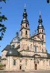 Obraz premium Dom St. Salvator zu Fulda, Schrägansicht