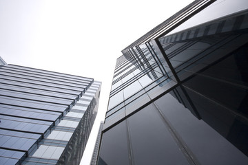Fototapeta premium Modern skyscraper building on Hong Kong Island.