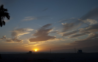 Fototapeta premium venice beach sunset 4 of 13