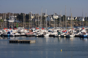 Fototapeta na wymiar Port w Concarneau, Brittany
