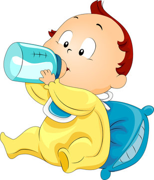 recommend clip art: Baby Drinking Milk