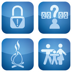 Cobalt 2D Squared Set: Camping