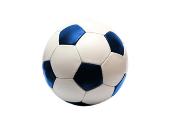 soccer ball with blue (isolated) © Knut Wiarda