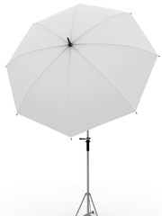 White umbrella for photography