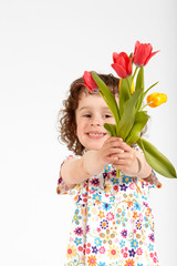 Mädchen mit Blumen 3