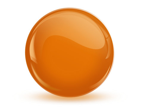 ball reflection ,3D orange