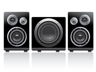 power speakers and woofer