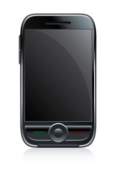 modern touch screen mobile phone