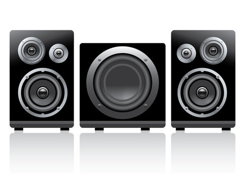 power speakers and woofer