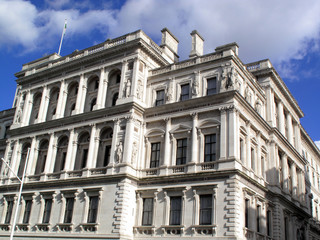 Fototapeta na wymiar Skarb Jej Królewskiej Mości w Whitehall w Londynie