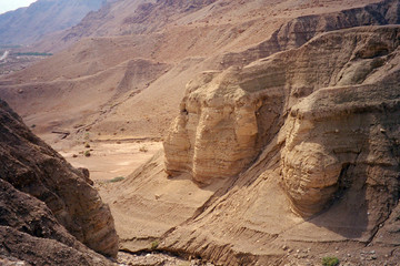 Where the Dead Sea Scrolls have been found, Qumran, Israel