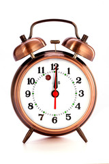 Alarm clock  on white