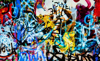 Fotobehang graffiti achtergrond © Andreas Gradin