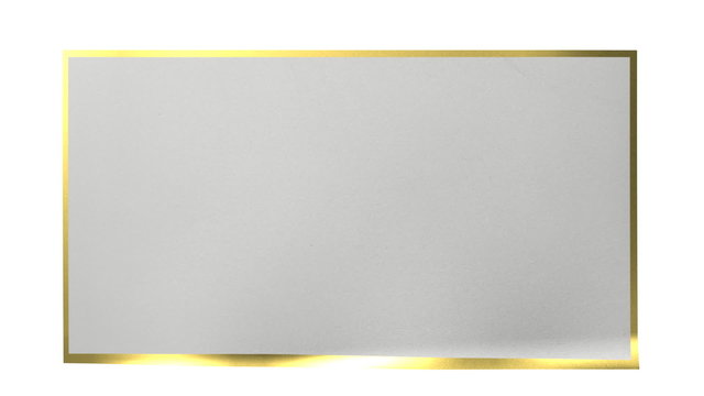 Scrolling blank golden diploma with alpha channel