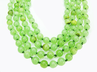 green colored beads