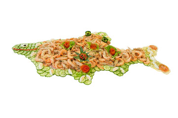 Plateau forme poisson