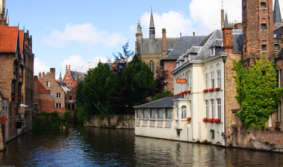 Fototapeta premium Canal in Bruge