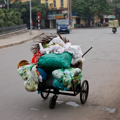 collection vehicle in Haipong, Vietnam