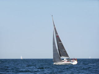 Naklejka premium Segelyacht