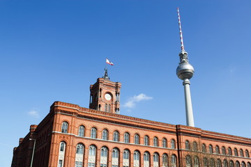 Berlin, Rathaus und Fernsehturm