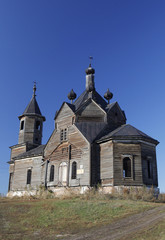 wooden russian church