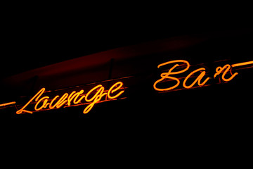 Lounge Bar neon sign