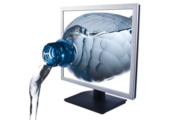 Water and lcd monitor