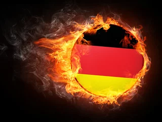 Schilderijen op glas Vlag van Duitsland © Visual Generation